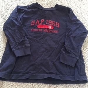 5/$10 GAP Boys Long Sleeve Blue & Red Shirt